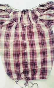 Flannel baby doll shirt